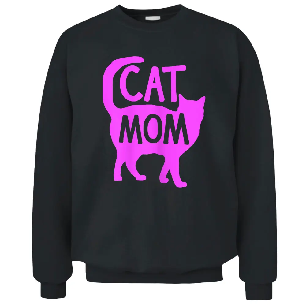 Best Cat Mom Mothers Day Women Kitty Mommy Mama Christmas Pullover Sweatshirt