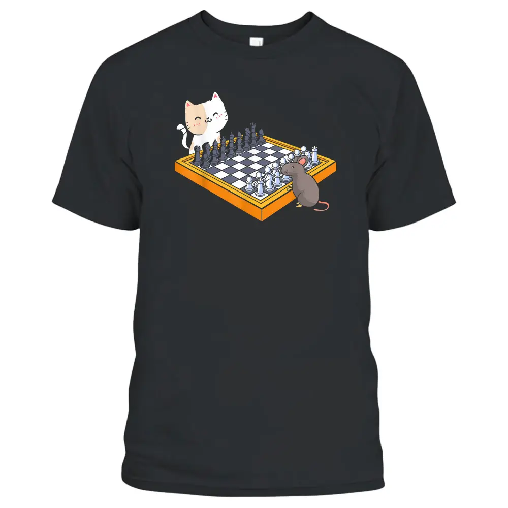 Cat Owner Chess Board Grandmaster Board Game Chess Player T-Shirt