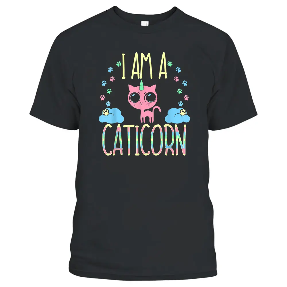 Caticorn Half Unicorn Half Cat Cute T-Shirt