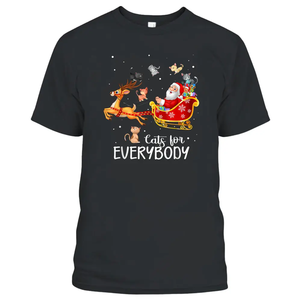 Cats For Everybody Cat Christmas Pajama Family Party Gifts T-Shirt