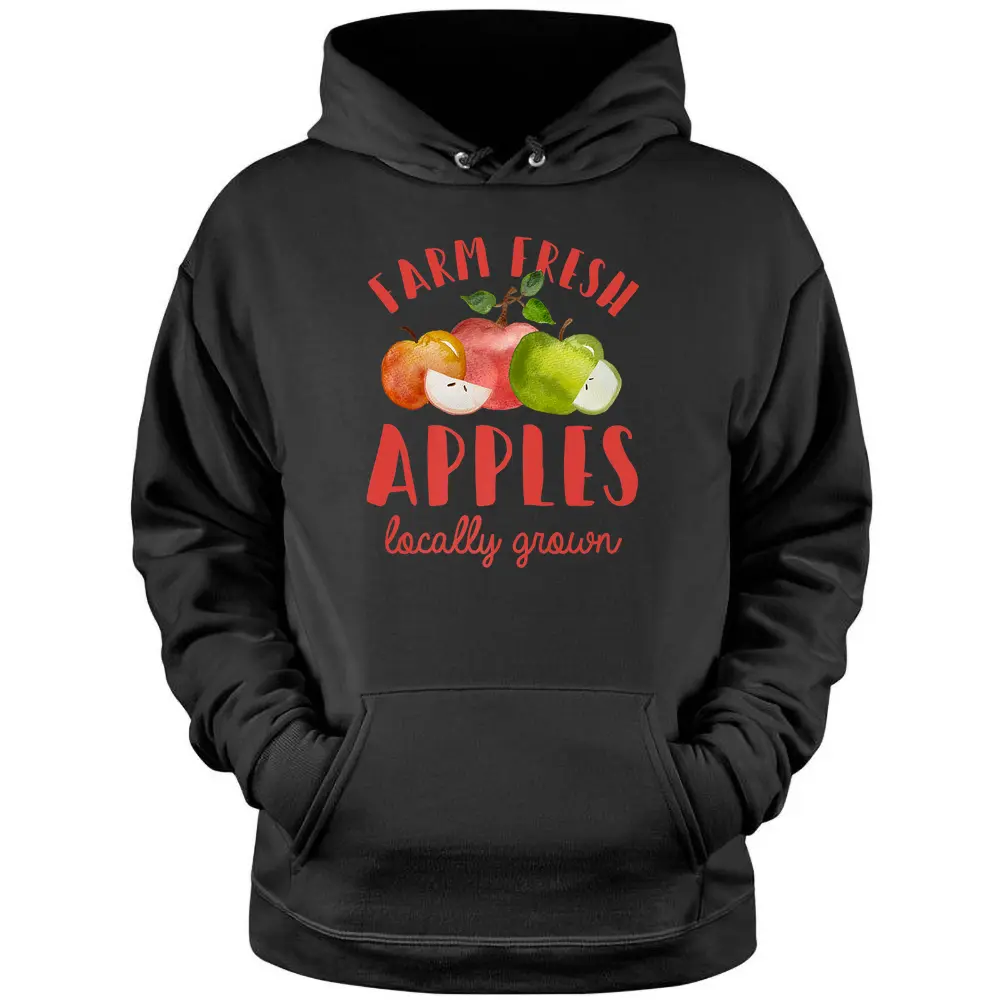 Apple Picking Farm Fresh Apples Farmer Pullover Hoodie