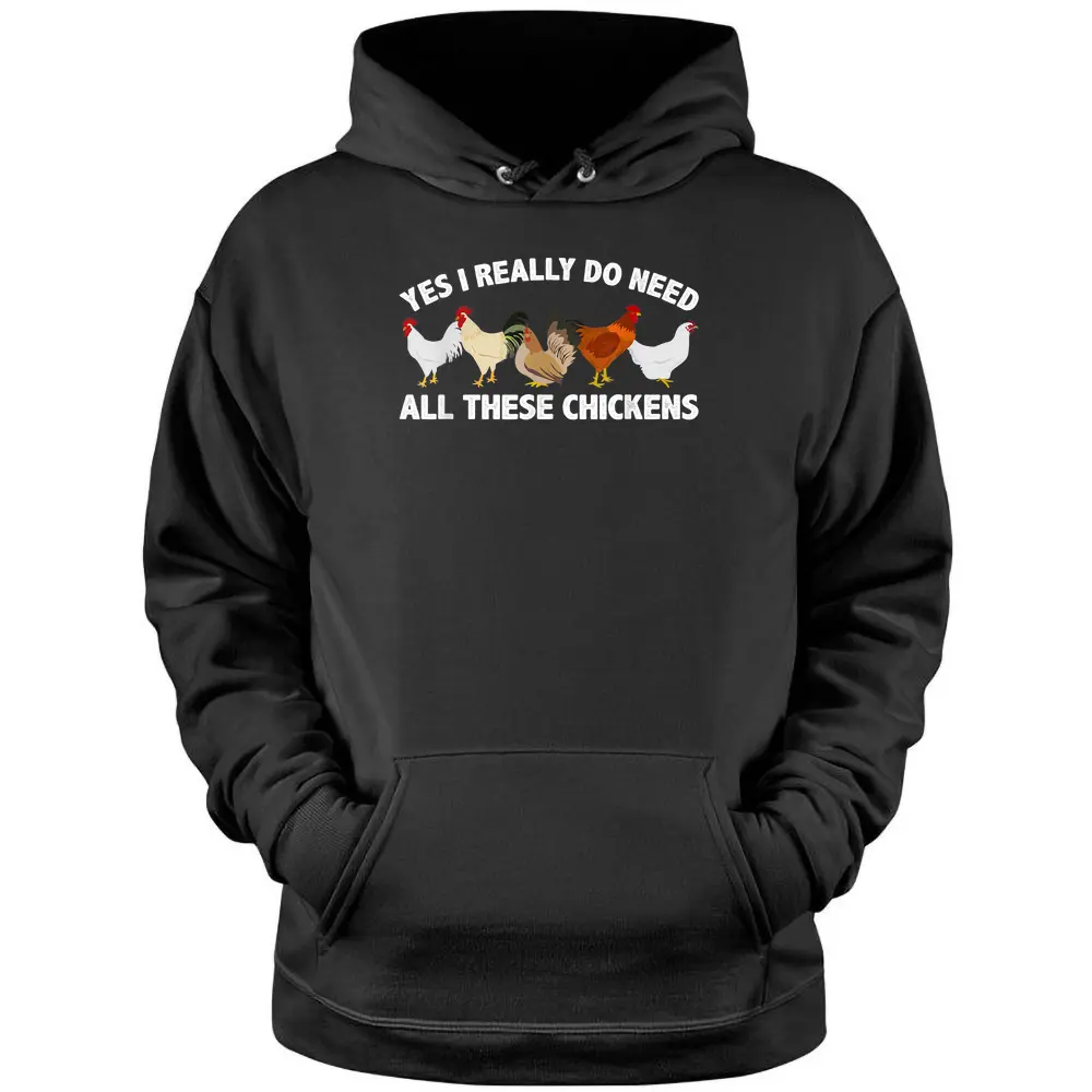 Best Chicken Art For Men Women Poultry Farm Chicken Farmer Pullover Hoodie