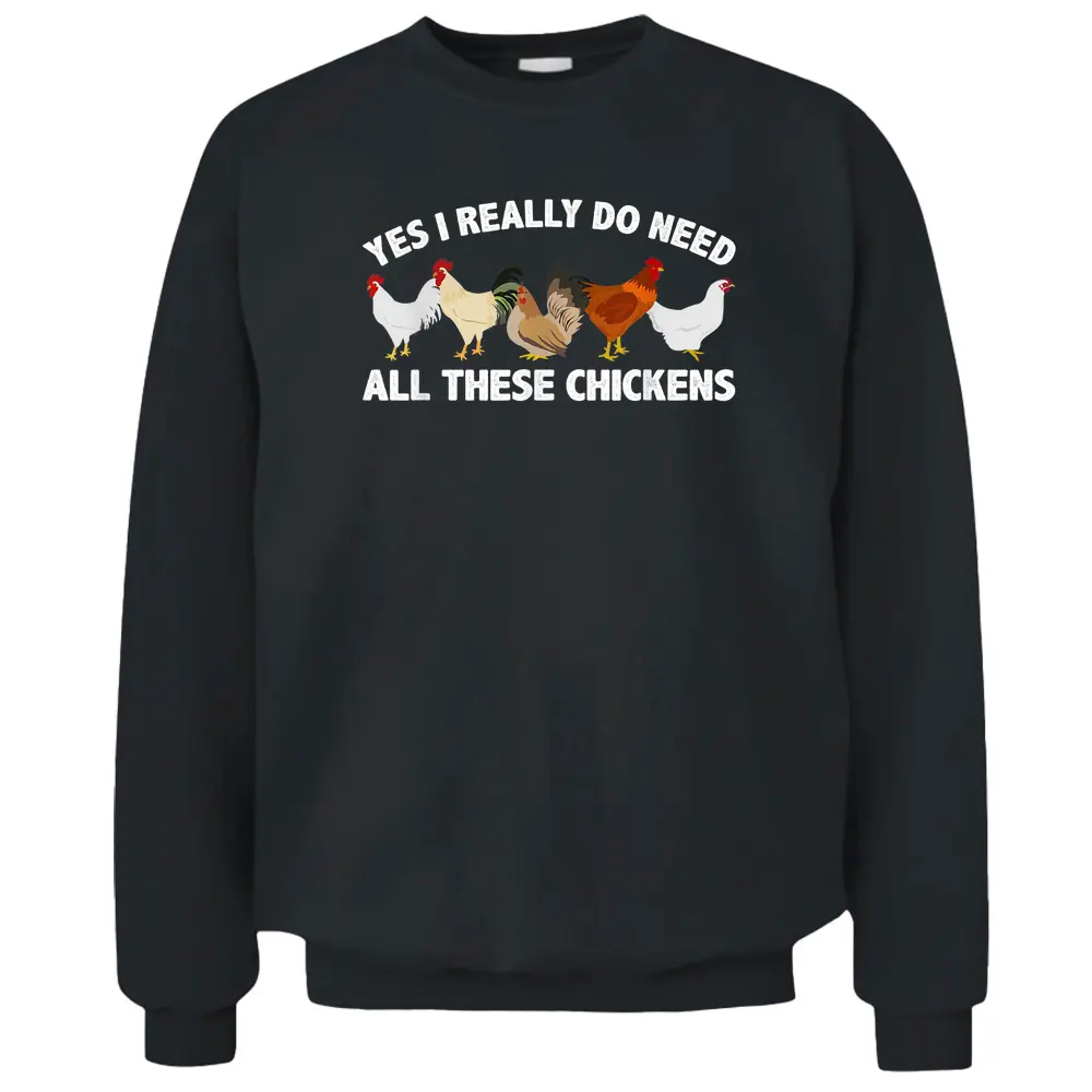 Best Chicken Art For Men Women Poultry Farm Chicken Farmer Pullover Sweatshirt