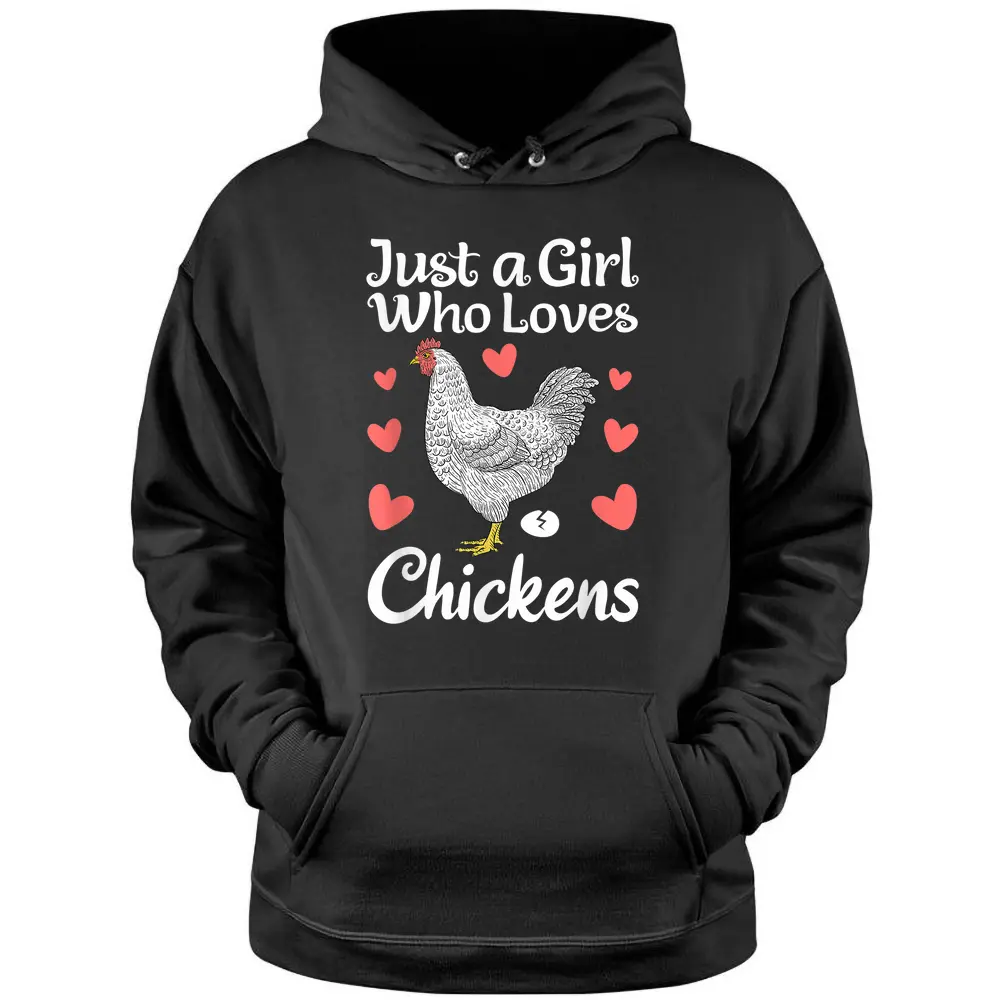 Best Chicken For Women Girls Rooster Poultry Chicken Farmer Pullover Hoodie