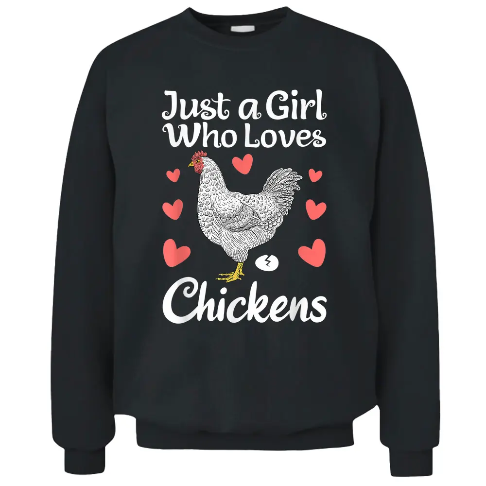 Best Chicken For Women Girls Rooster Poultry Chicken Farmer Pullover Sweatshirt