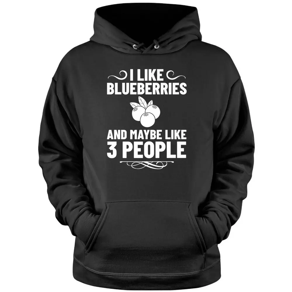 Blueberry Plant Blueberries Farmer Bush Tree Muffins Pullover Hoodie