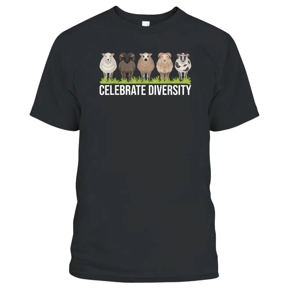 Celebrate Diversity - Sheep Whisperer Herder Farmer T-Shirt