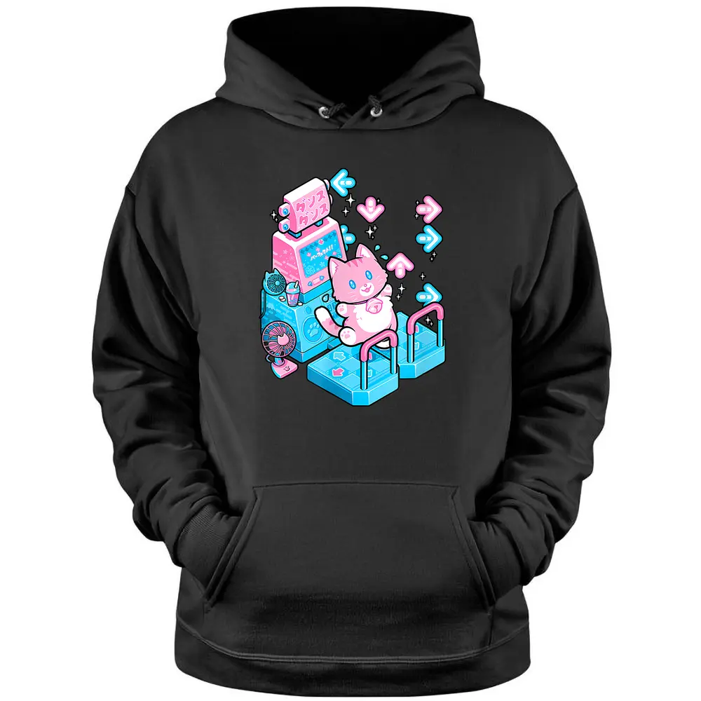 Cute Cat Dance Pastel For Cats Lover Man Woman Kid Pullover Hoodie