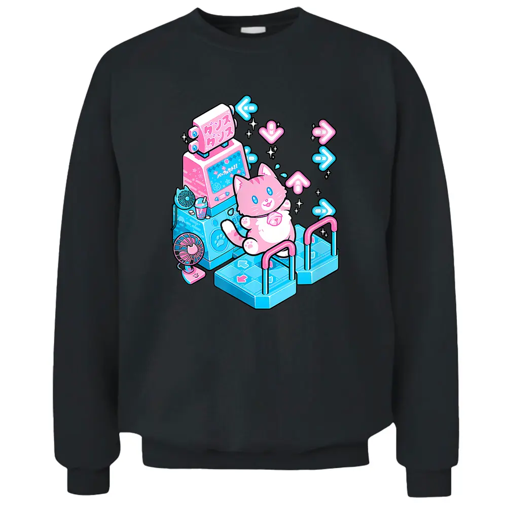 Cute Cat Dance Pastel For Cats Lover Man Woman Kid Pullover Sweatshirt