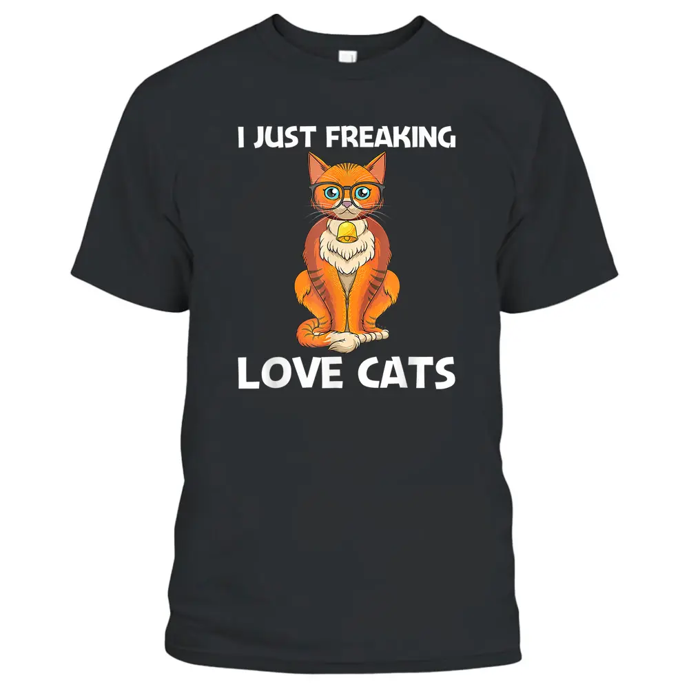 Cute Cat Design For Men Women Kitten Feline Pet Cat Lovers T-Shirt