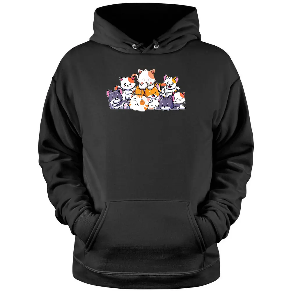 Cute Cats Anime Kawaii Japanese Otaku Neko Gift Women Girls Pullover Hoodie