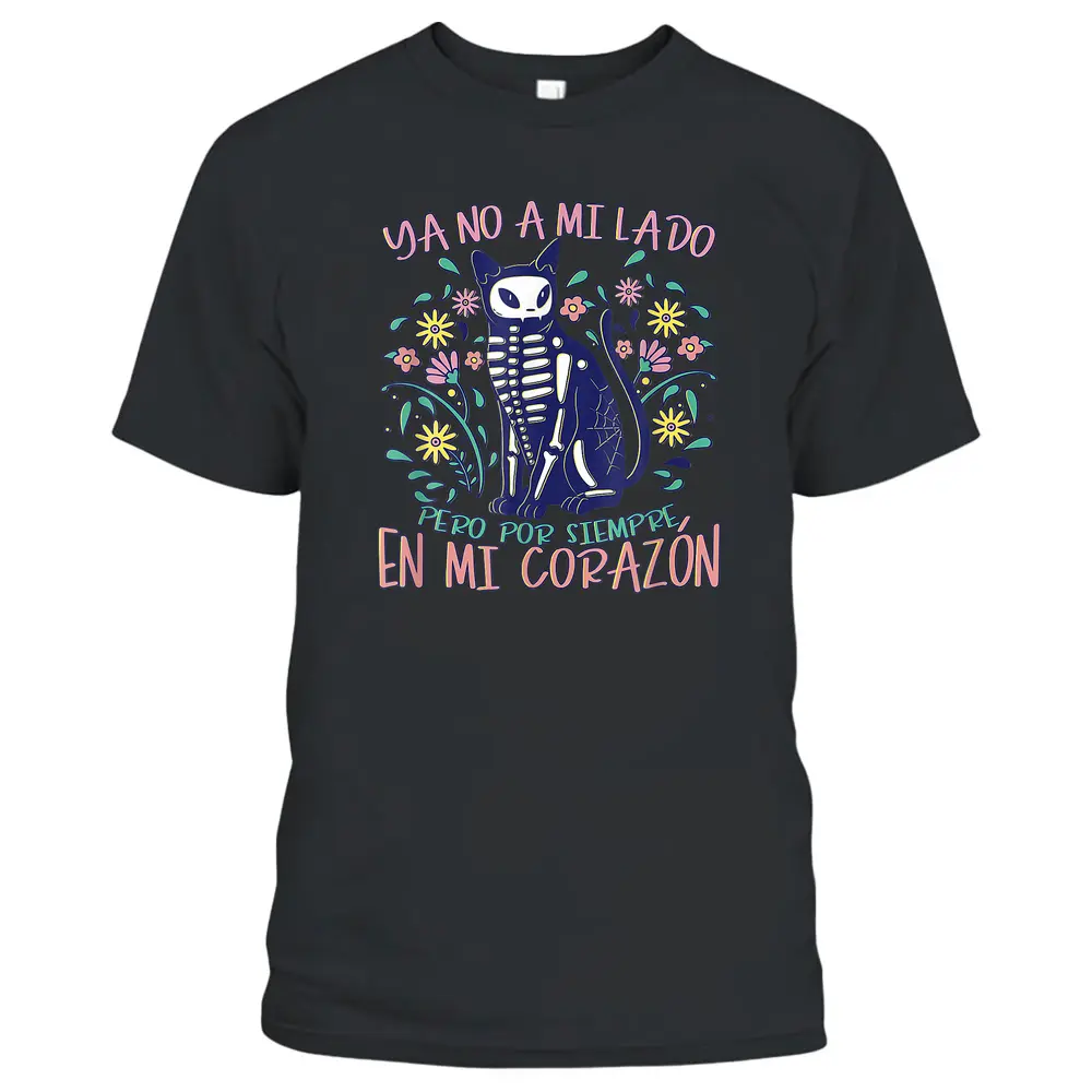 Dia De Los Muertos Cat Skeleton Animals Lover Costume T-Shirt