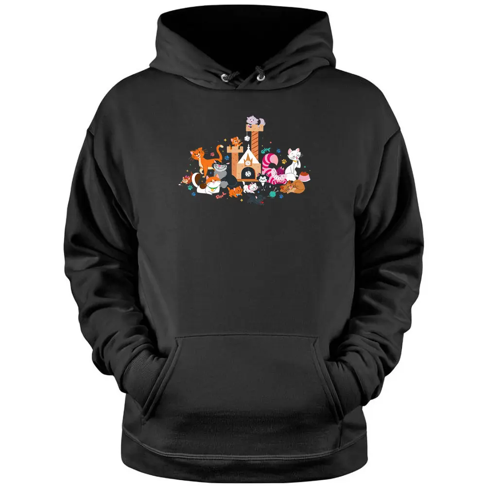 Disney Cats Kitten Friends Premium Pullover Hoodie