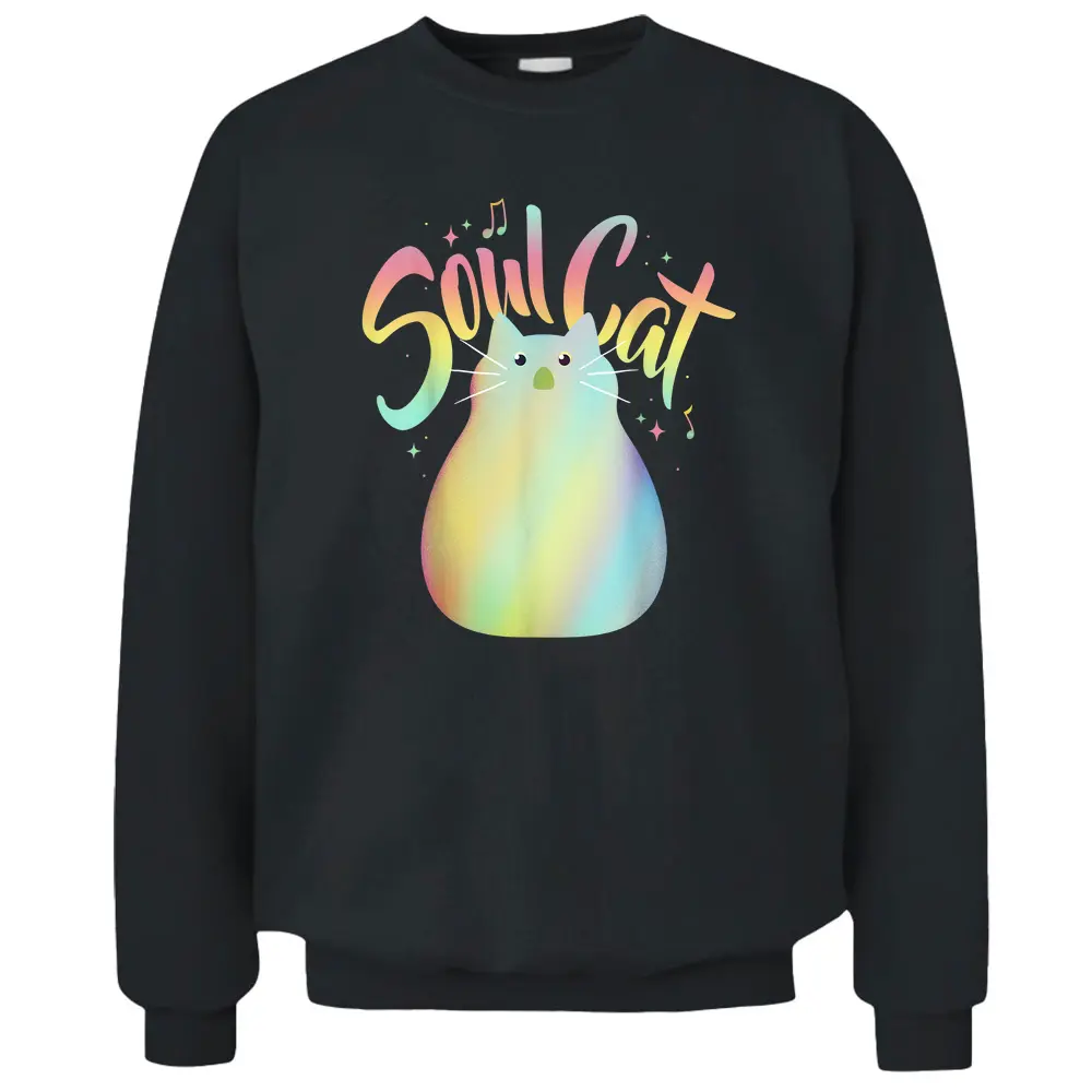 Disney Mens Classic Disney Pixar Soul Cat Gradient T Shirt Black Small US Pullover Sweatshirt