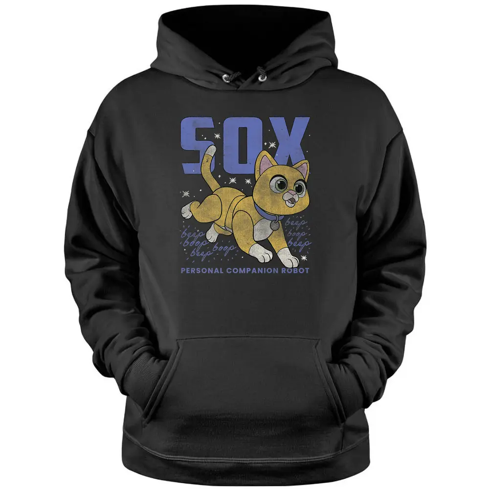 Disney Pixar Lightyear Sox Retro Cat Robot Poster  Pullover Hoodie