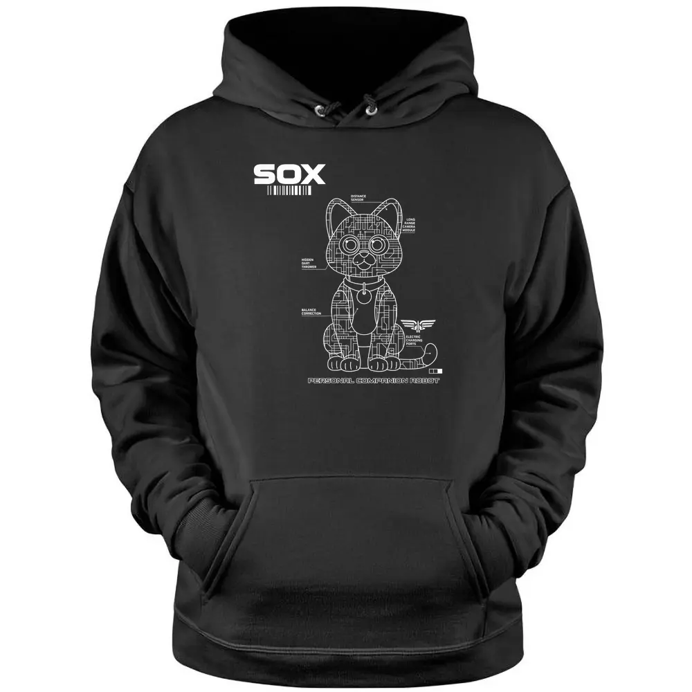 Disney Pixar Lightyear Sox Tech Schematics Poster Pullover Hoodie