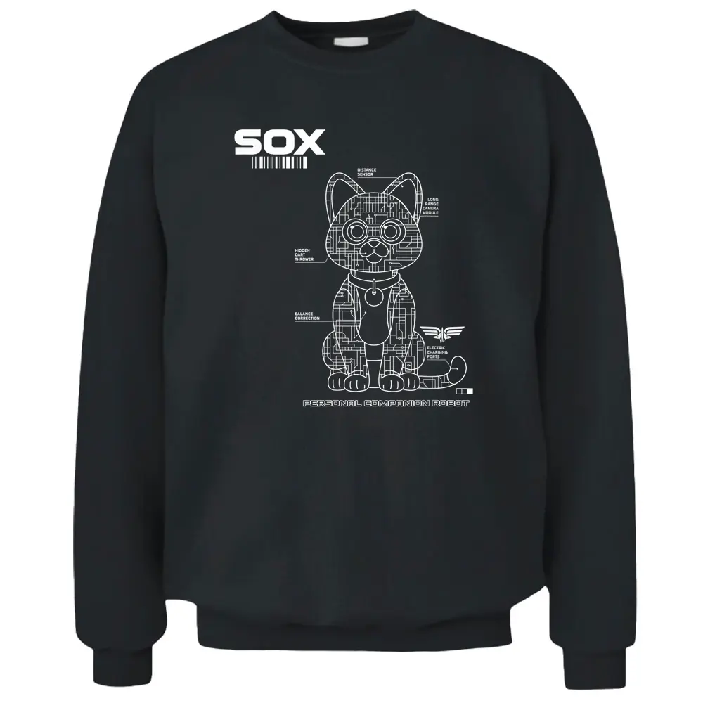 Disney Pixar Lightyear Sox Tech Schematics Poster Pullover Sweatshirt