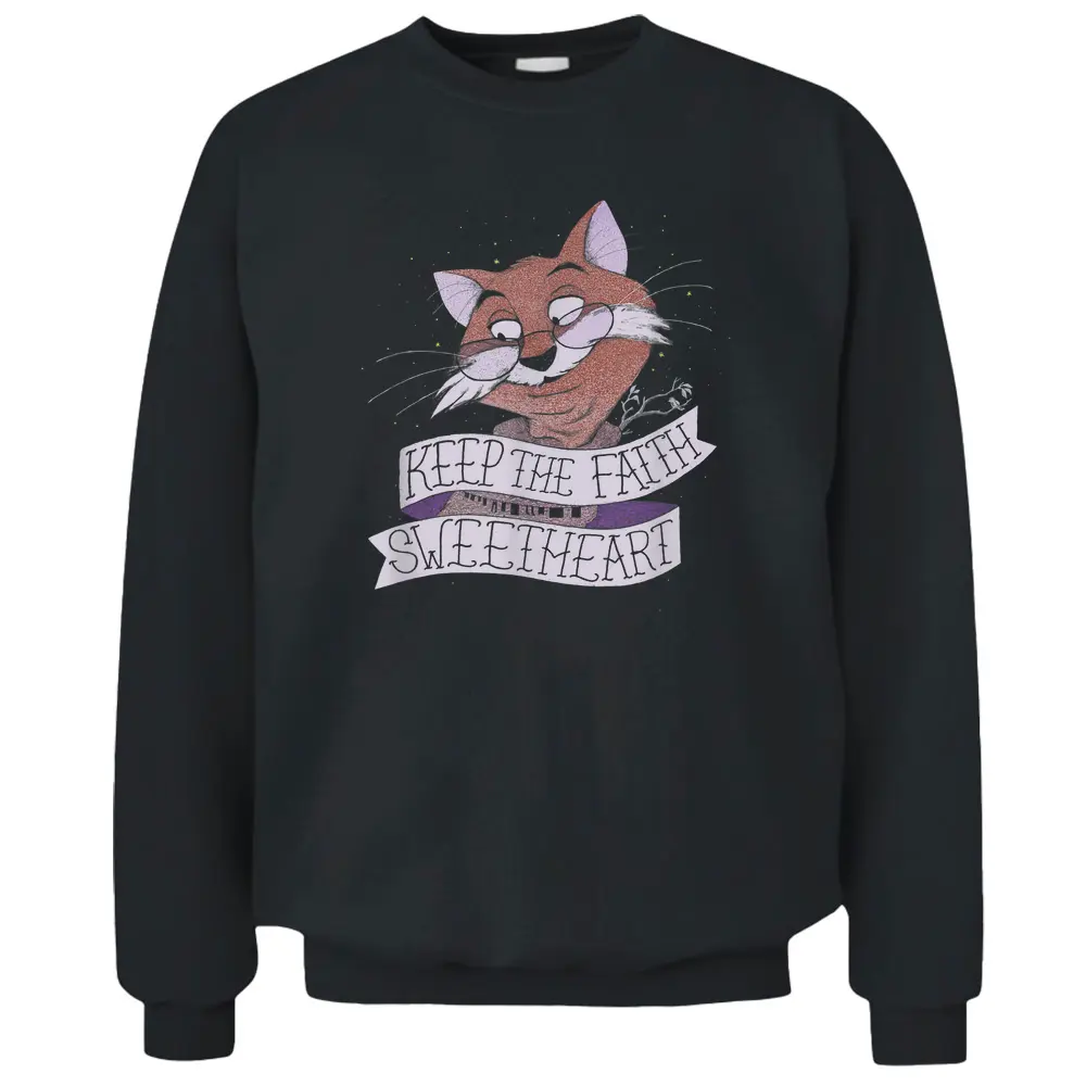 Disney The Rescuers Down Under Rufus The Cat Quote Pullover Sweatshirt